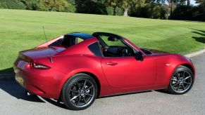 2017 Mazda MX-5 Miata sports car roadster with a targa top