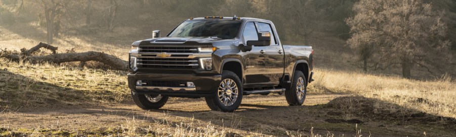 A black 2020 Chevy Silverado 2500.