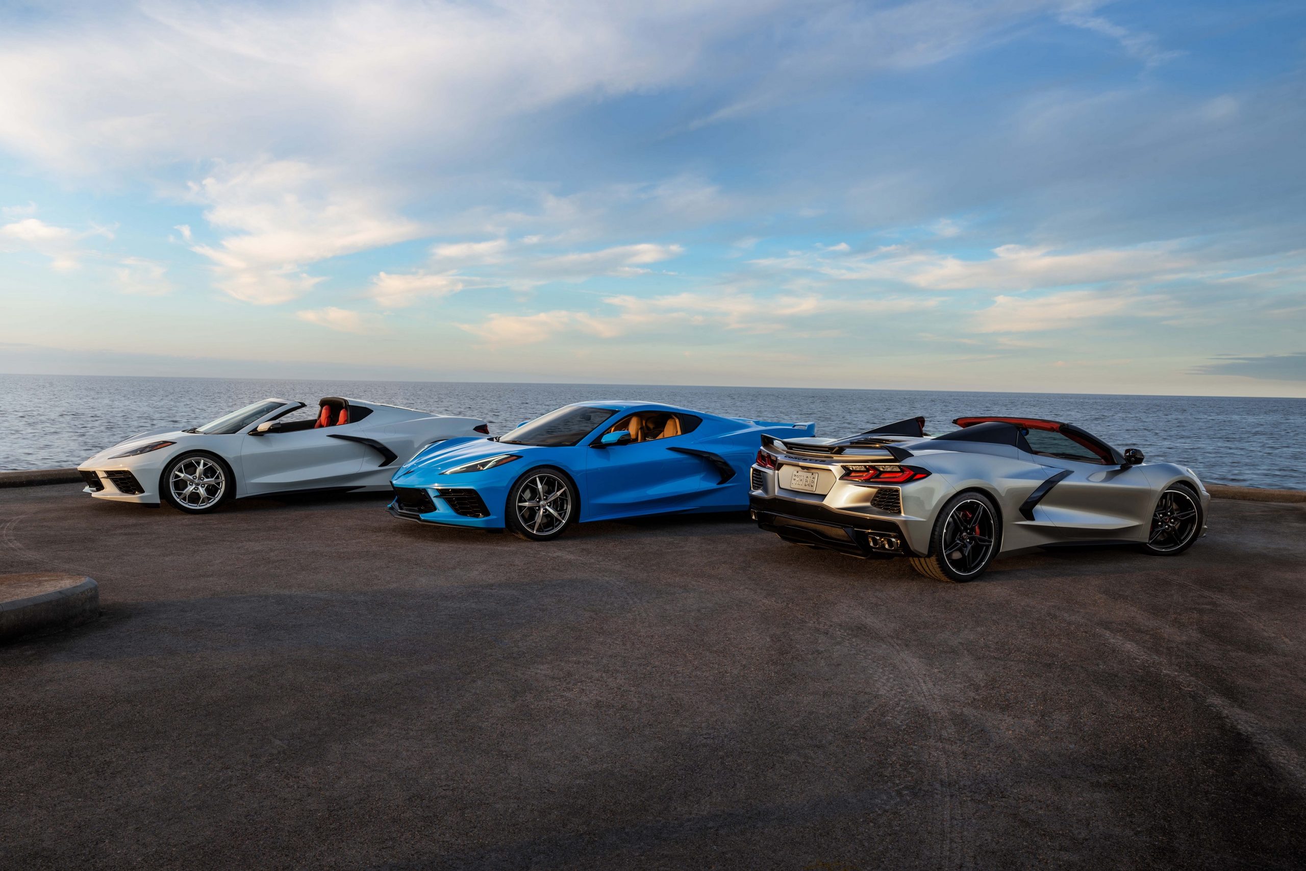 The 2022 Chevrolet Corvette lineup including LT1, LT2, and LT2 trims