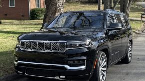 The 2022 Jeep Grand Wagoneer parked on a street