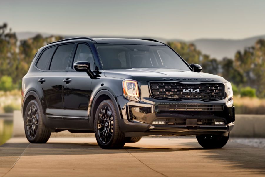 The 2022 Kia Telluride Nightfall Edition midsize SUV