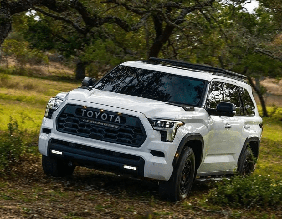 2023 Toyota Sequoia in a field