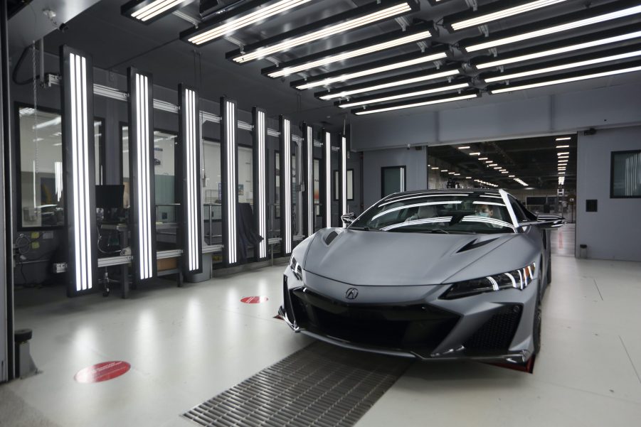 2022 Acura NSX type s being built at the PMC