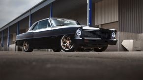 Black 1967 Chevy Nova, highlighting story of how Nova "no go" Spanish name killed sales in Latin America