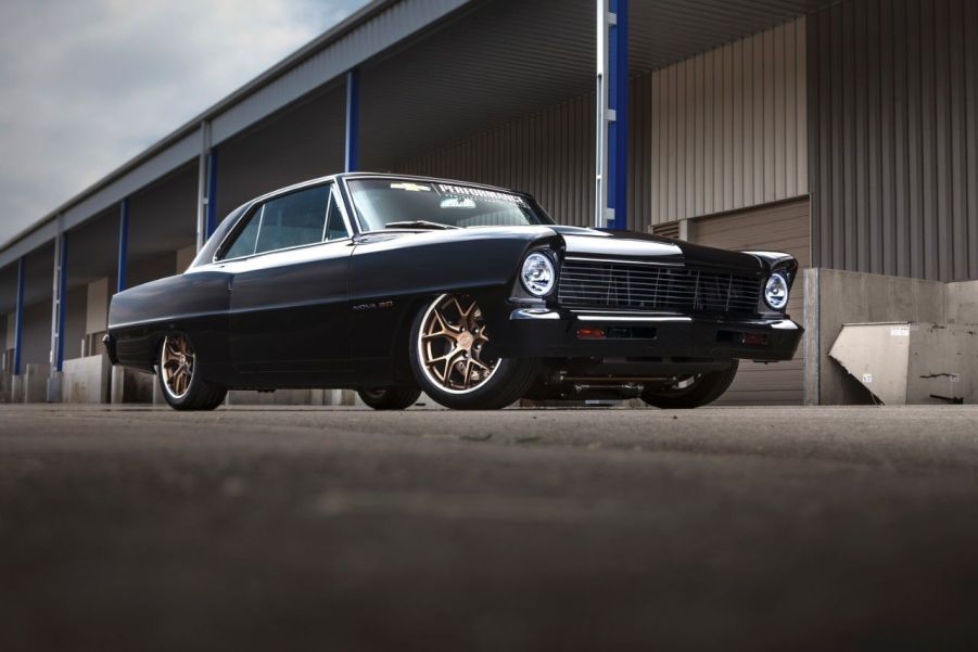 Black 1967 Chevy Nova, highlighting story of how Nova "no go" Spanish name killed sales in Latin America