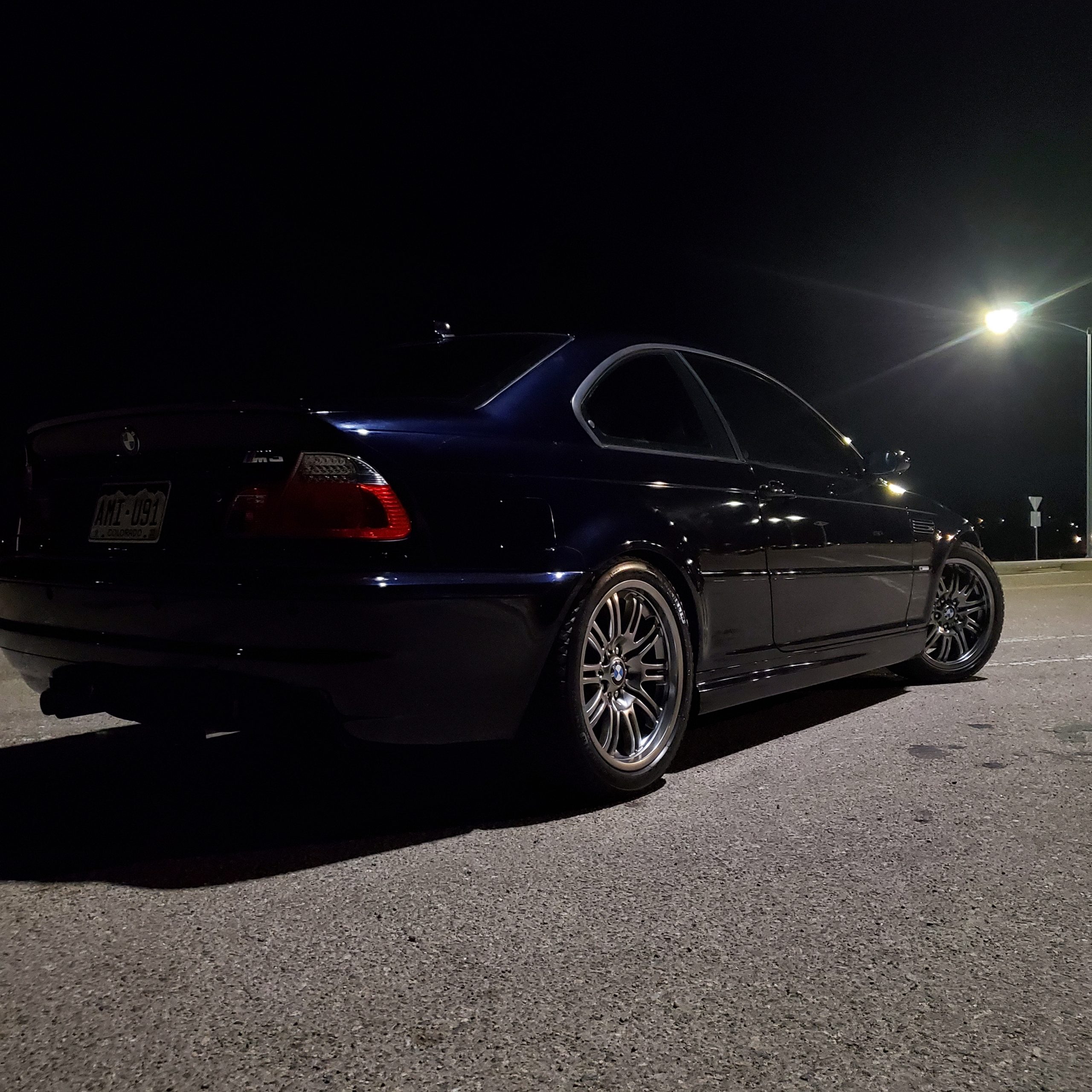 Bridgestone Blizzak winter tires fitted to an E46 BMW M3