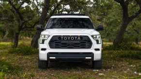 Front view of Wind Chill Pearl 2023 Toyota Sequoia