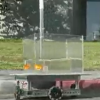 Goldfish drives a car by a sidewalk for study conducted by Israeli scientists at Ben-Gurion University