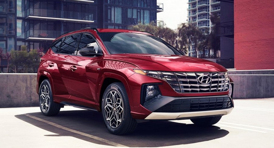 2022 Hyundai Tucson on the street