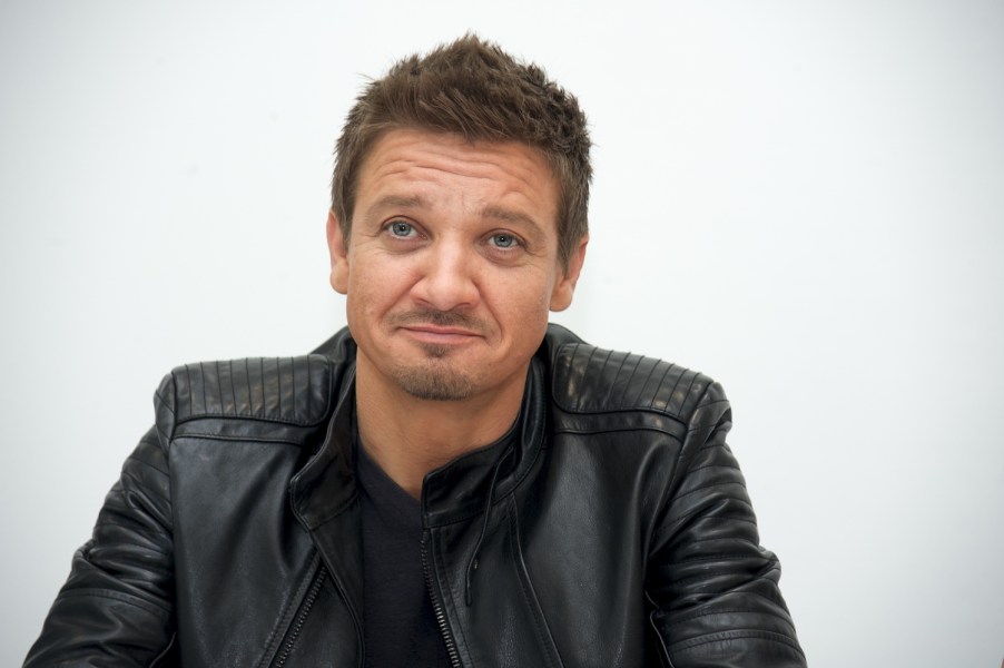 Actor Jeremy Renner plays Hawkeye in Disney Marvel Avengers