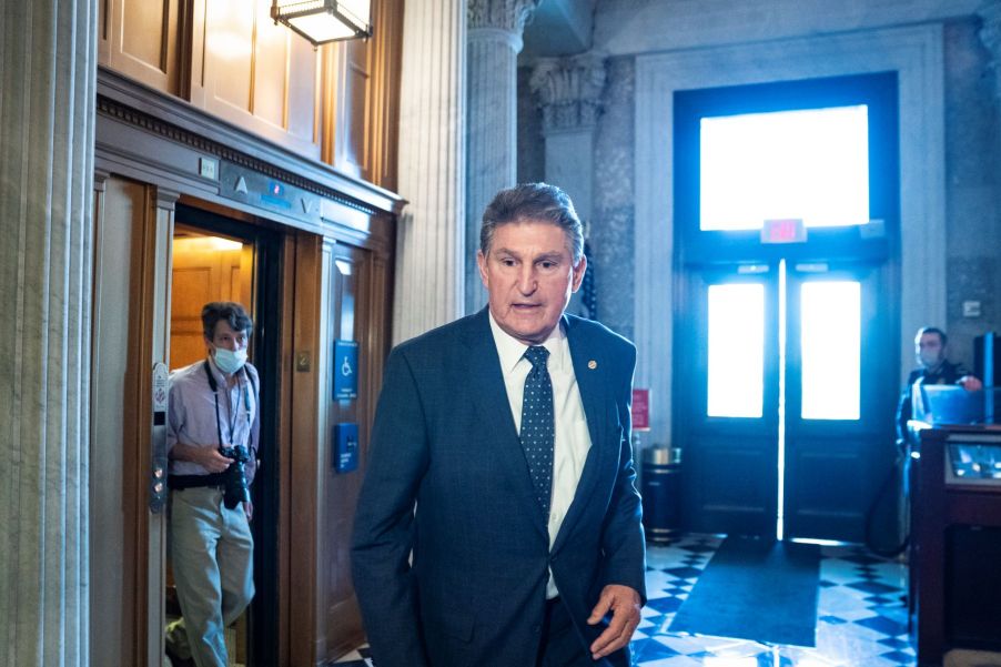 Sen. Joe Manchin of West Virginia at Capitol Hill in Washington, DC