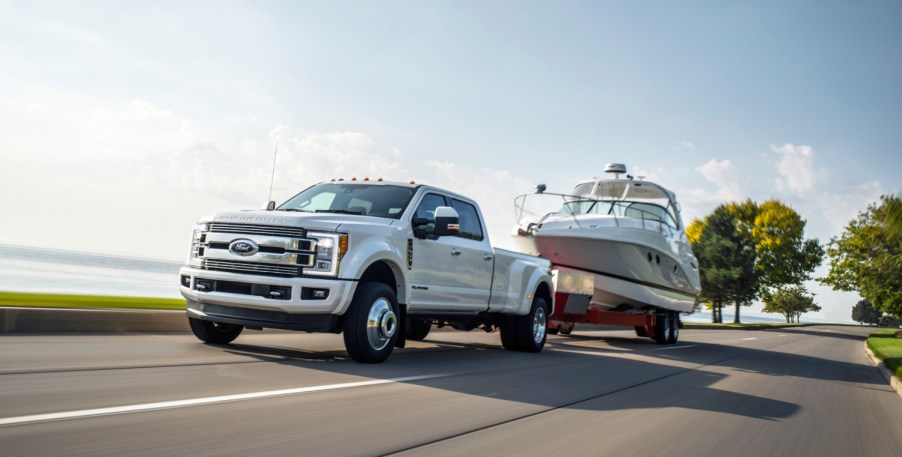 The 2018 Ford F-250 Super Duty is a used truck that has retained its value