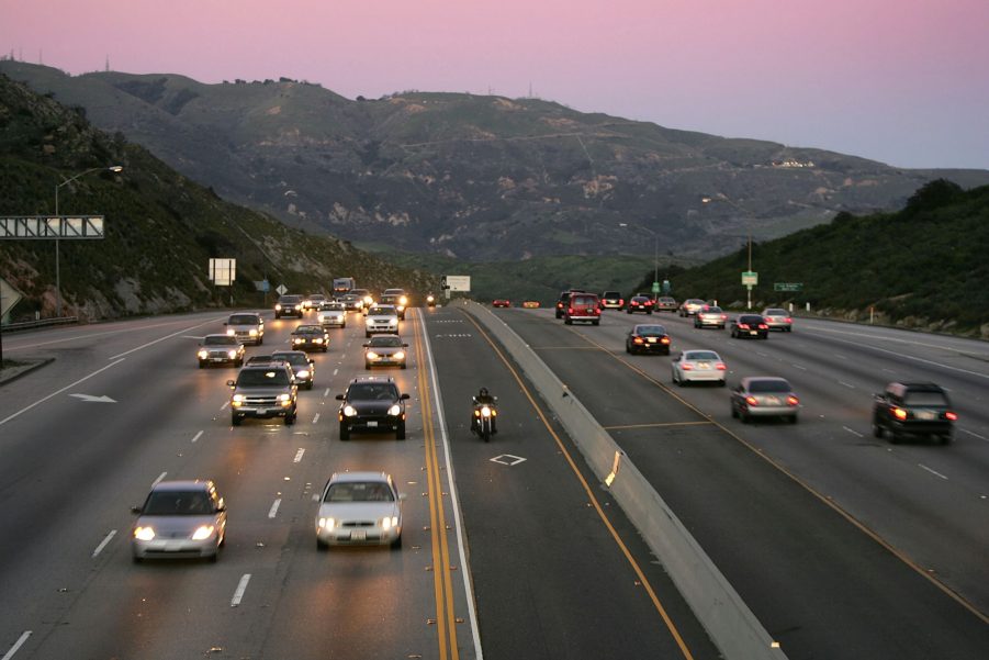 left lane traffic merging