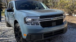 2022 Ford Maverick parked in gravel