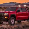 The 2022 Nissan Frontier Hardbody concept in the desert