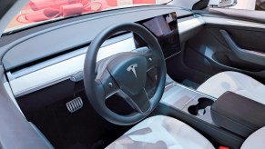 2022 Tesla Model 3 EV interior