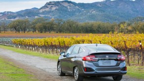 2021 Honda Clarity rear shot in the field