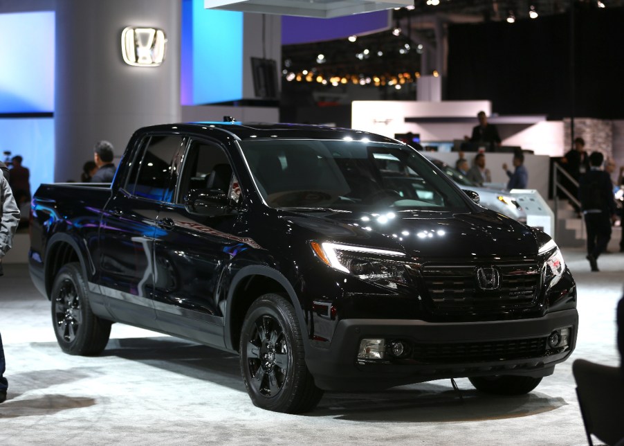 The Honda Ridgeline shows its ruggedness as a mid-size truck