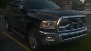 Ram 2500 Cummins diesel in a parking lot