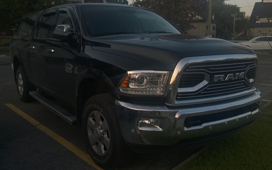 Ram 2500 Cummins diesel in a parking lot