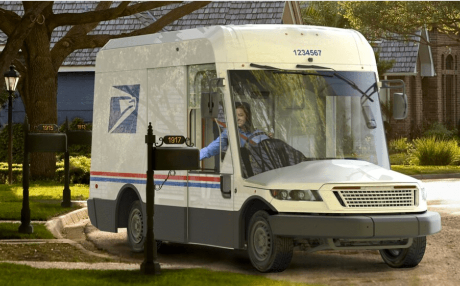 Oshkosh Postal Service mail carrier