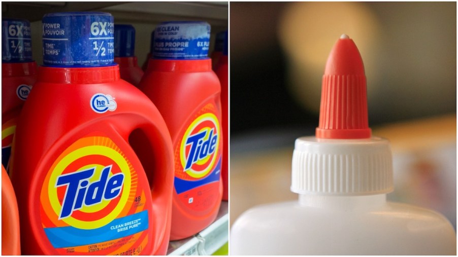 The TikTok car cleaning hack involves Tide detergent and Elmer's glue