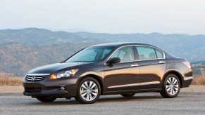 Driver side of black 2012 Honda Accord Sedan