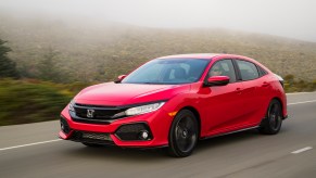 2019 Honda Civic Hatchback in red