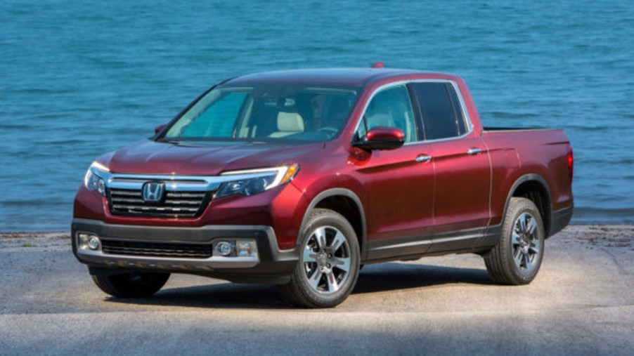 2019 Honda Ridgeline by the water