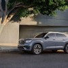 A gray 2022 Volkswagen Atlas Cross parked outside.