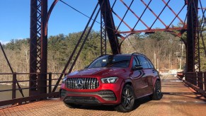 2022 Mercedes GLE 53 parked on a bridge