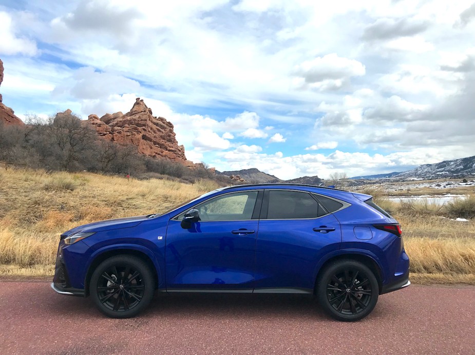 2022 Lexus NX F Sport side shot