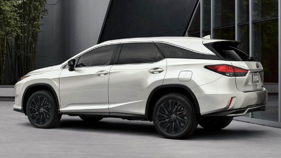 White 2022 Lexus RX L Posed