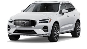 A white 2022 Volvo XC60 against a white background.