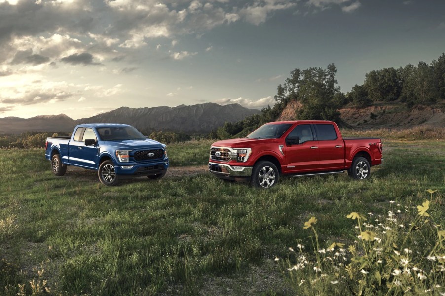 The 2022 Ford F-150 is a full-size truck that is available in a variety of trim levels. Including a cheaper base model.