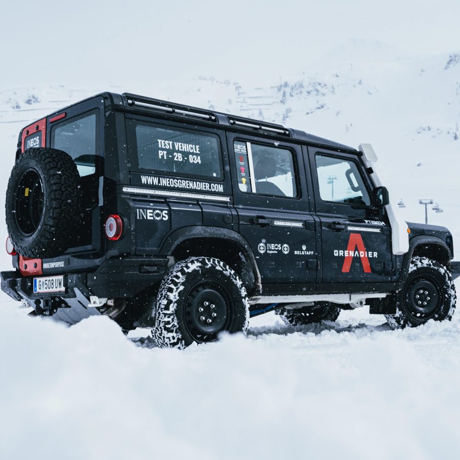 The INEOS Grenadier is a British 4x4 SUV.