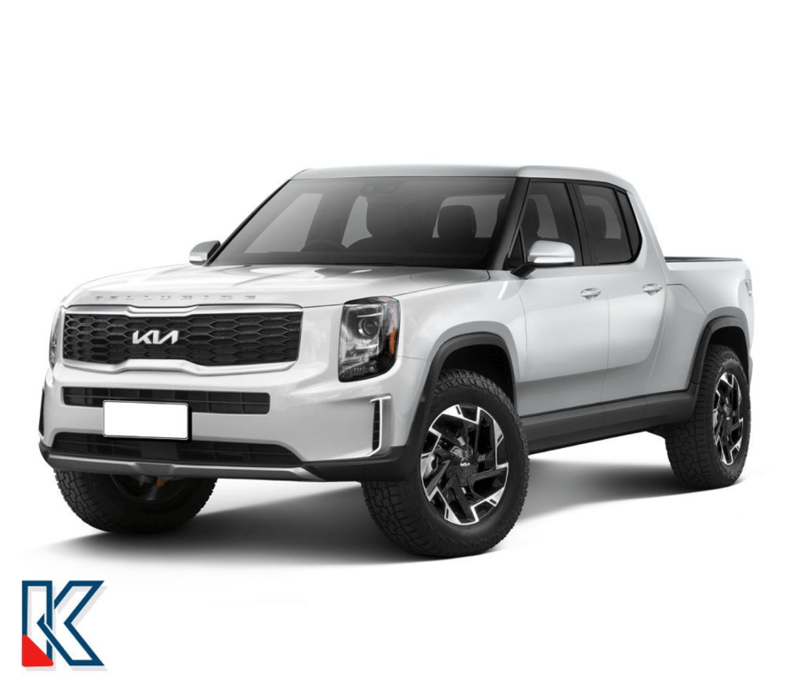 Kia Telluride EV truck rendering