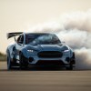 Vaughn Gittin Jr driving the Ford Mach-E 1400 electric drift Mustang with 1,400 horsepower