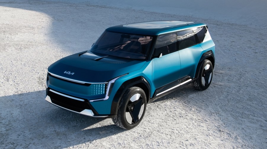 2023 Kia EV9 Concept on sand