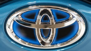 A Toyota logo.