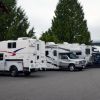 A collection of camper trucks taken by the National Motor Museum