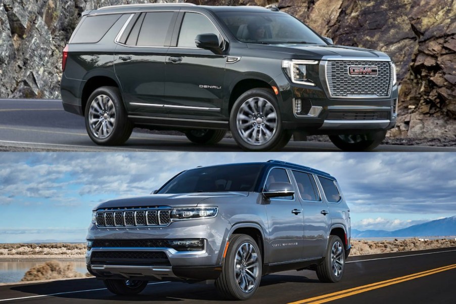 The 2022 GMC Yukon Denali vs. 2022 Jeep Grand Wagoneer