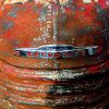 A rusted 1950's Chevrolet truck at the Goodwood Revival Meeting