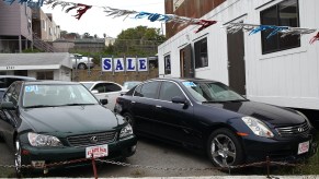 A used car lot