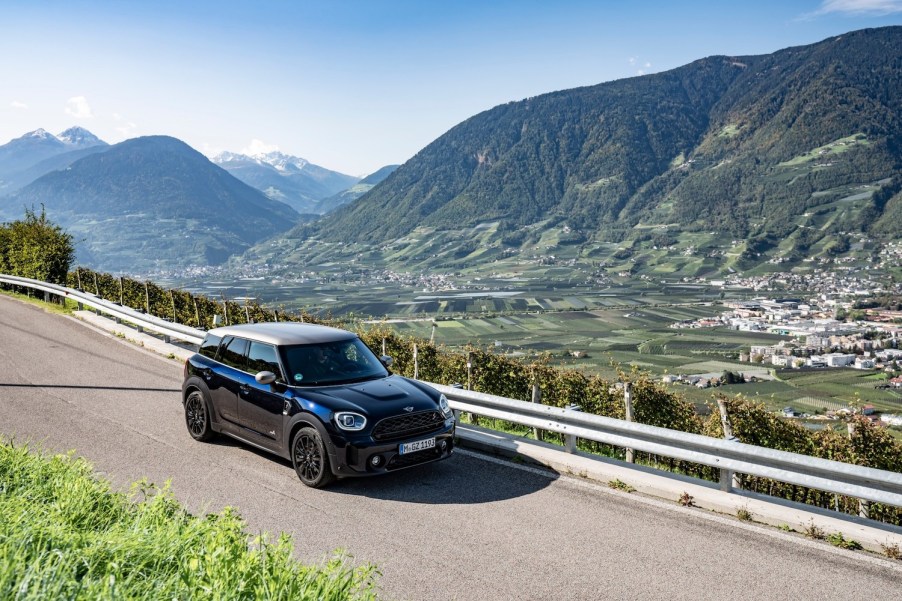 2022 Mini Countryman in the mountains