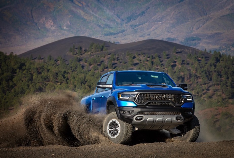 The 2022 Ram 1500 TRX off-roading