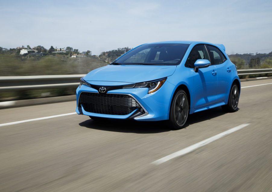 2022 Toyota Corolla Hatchback in blue