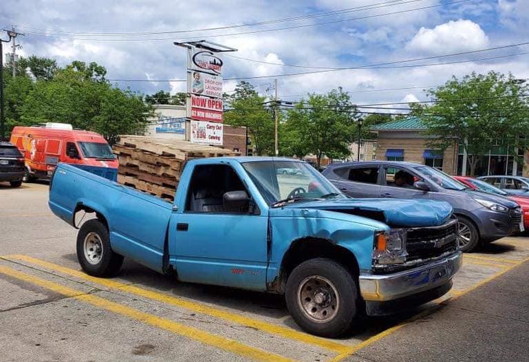 truck with a frame issue 