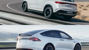 The 2023 Mercedes-Benz EQS SUV compared to the Tesla Model X