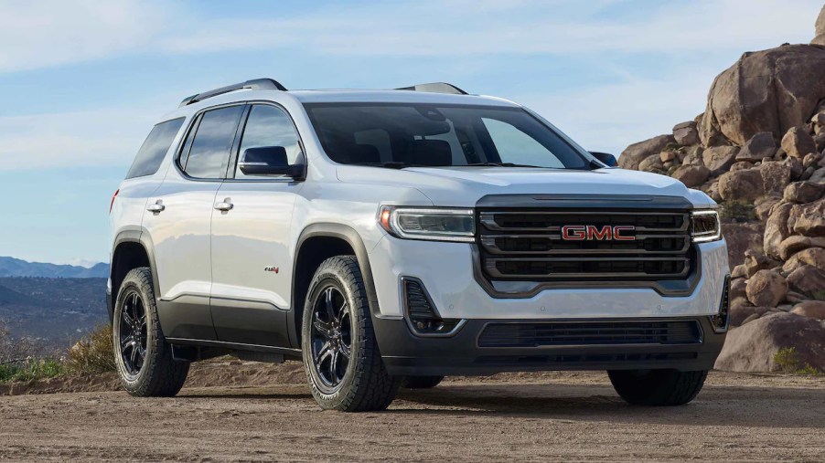 Why is the 2022 GMC Acadia in last place? MotorTrend named it the worst three-row SUV.